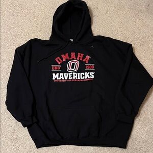 Gildan Black Omaha UNO Mavericks Hoodie